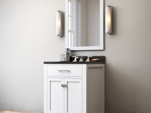 rh hutton powder room vanity 3D Model