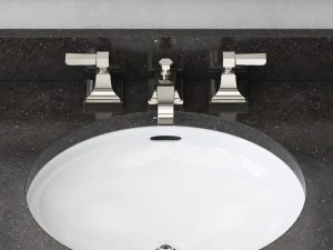 rh hutton powder room vanity 3D Model