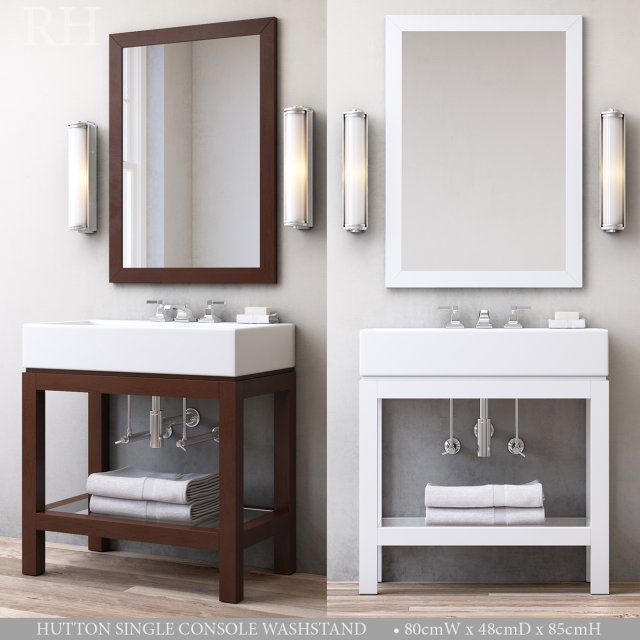 rh hutton single console washstand Modèle 3D .c4d .max .obj .3ds .fbx .stl .blend 
