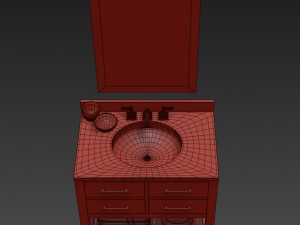 hutton single washstand 3Dモデル