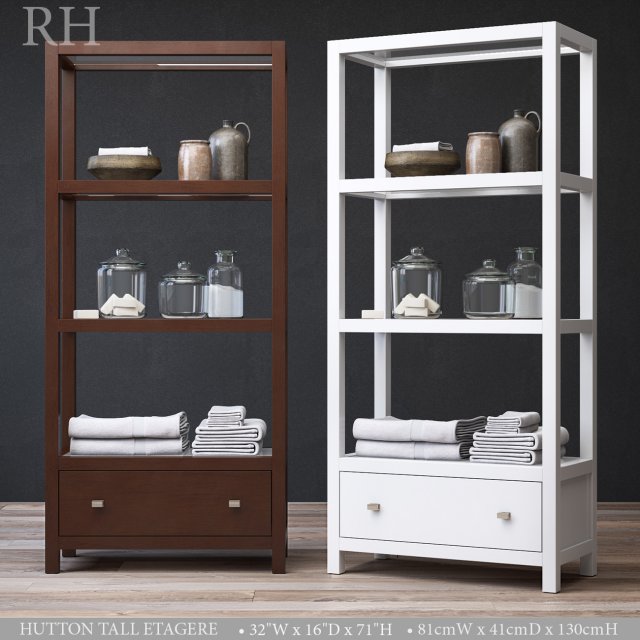 hutton tall etagere Modèle 3D .c4d .max .obj .3ds .fbx .stl .blend 