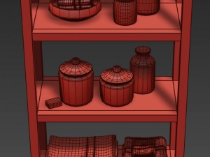 hutton tall etagere Modèle 3D
