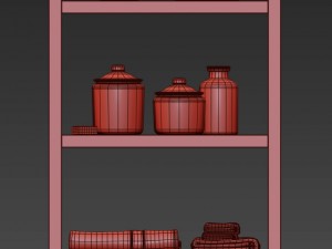 hutton tall etagere Modèle 3D