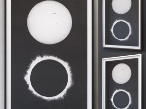 rh 1890 zonsverduistering chromolithografie 3D Model