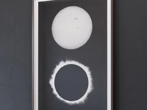 rh 1890 solar eclipse chromolithograph 3D Model