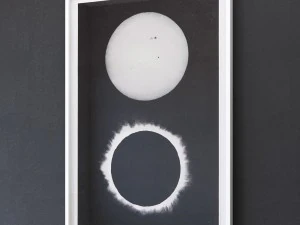 rh 1890 solar eclipse chromolithograph 3D Model