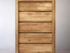 rh reclaimed russian oak 5-drawer narrow dresser 3D Модель