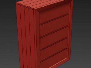 rh reclaimed russian oak 5-drawer narrow dresser 3D Модель