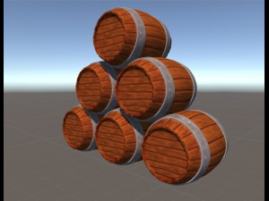 wooden barrel Model 3D