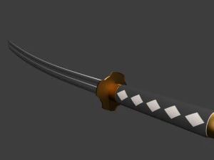 japanese sword 3D Model