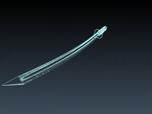 japanese sword 3D Model