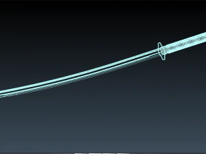 japanese sword 3D Model