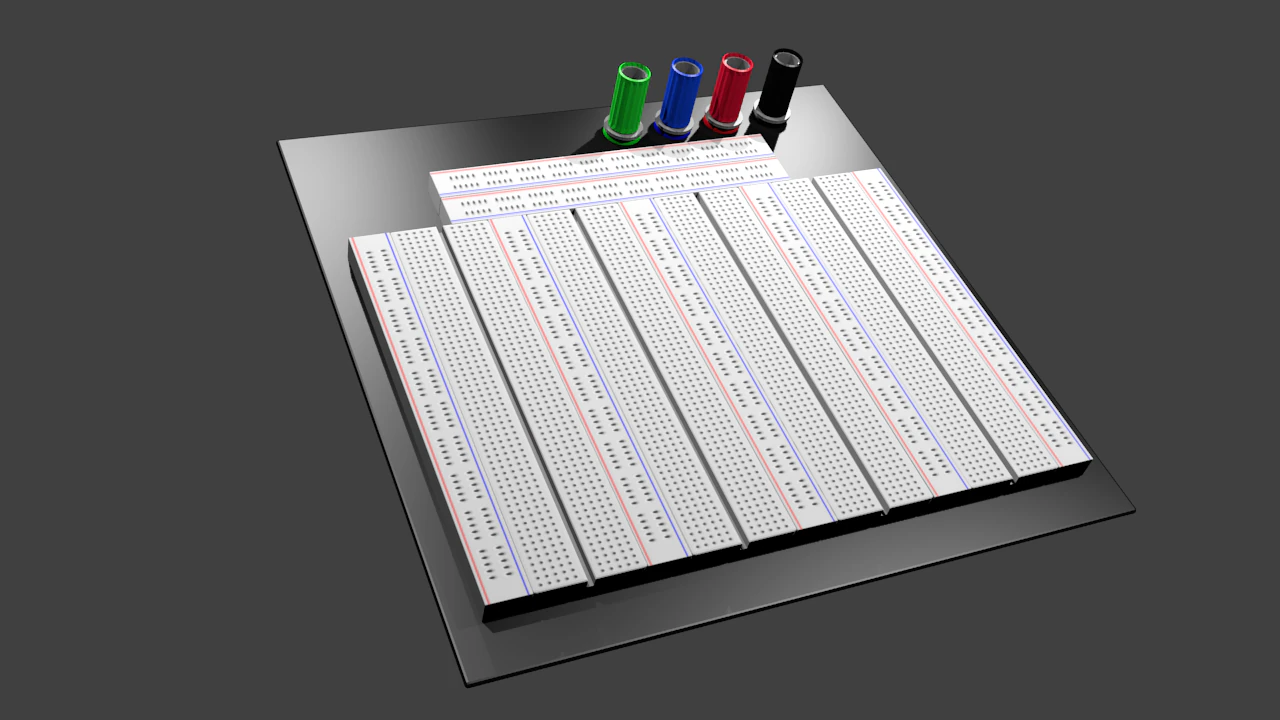 protoboard anim&eacute; Modèle 3D .c4d .max .obj .3ds .fbx .stl .blend 