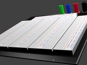 protoboard anim&eacute; Modèle 3D
