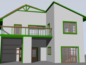 low poly house Modèle 3D