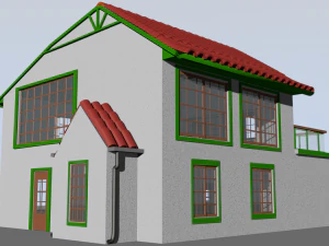 low poly house 3D Model