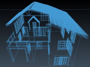 low poly house 3D Modell