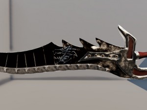 sword - dragon slayer with upk file 3D-Modell