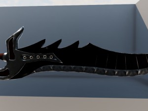 sword - dragon slayer with upk file 3D Модель