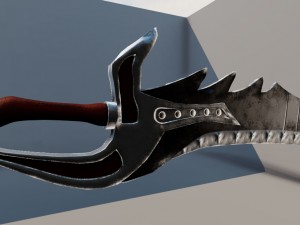sword - dragon slayer with upk file 3D Модель