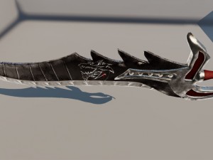 sword - dragon slayer with upk file 3D Модель