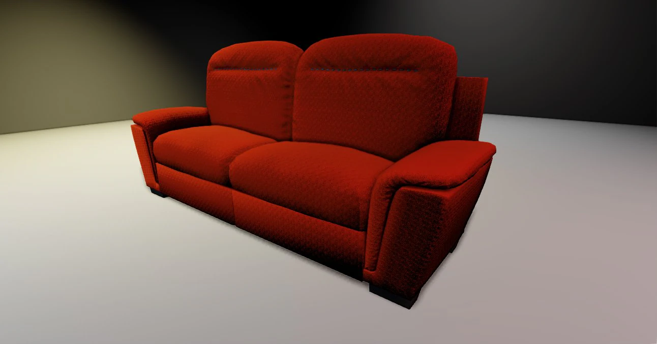 sofa with upk file for udk3 3D Model .c4d .max .obj .3ds .fbx .stl .blend 