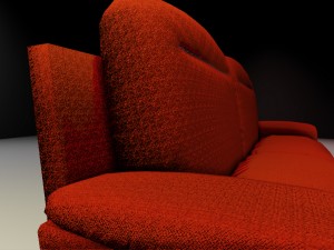 sofa with upk file for udk3 Model 3D