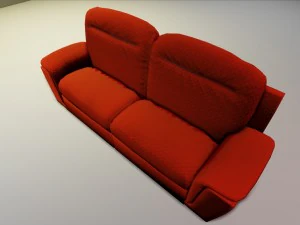 sofa with upk file for udk3 3D Model