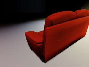 sofa with upk file for udk3 Model 3D