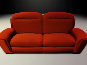 sofa with upk file for udk3 3D Model