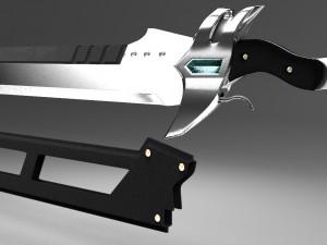 fusion sword Model 3D