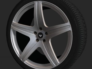vorsteiner vs-170 rim with tire 3D Model