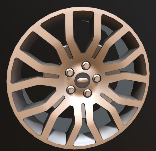land rover rim 3D Model .c4d .max .obj .3ds .fbx .stl .blend