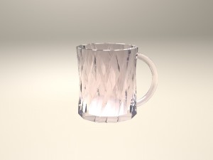 glass cup Model 3D