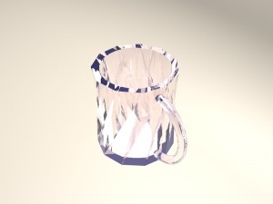 glass cup 3D मॉडल