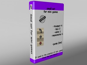 small basement set of mini - games Model 3D