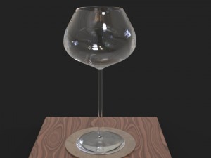 wine glass1 3D Model