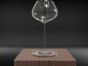 wine glass1 3D Model
