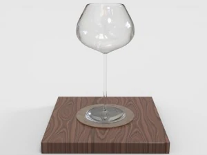 wine glass1 3D Model