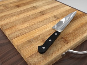 cutting board knife Modelo 3D