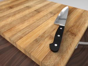 cutting board knife Modelo 3D