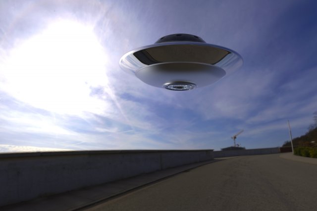 alien spaceship Model 3D .c4d .max .obj .3ds .fbx .stl .blend 