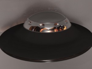 alien spaceship Model 3D