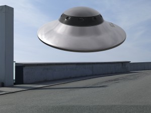 alien spaceship Model 3D