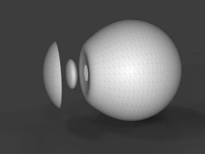 realistic human eye 3D Model
