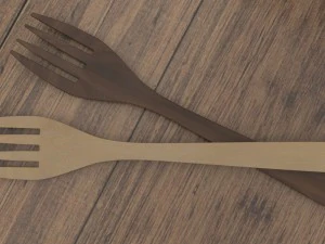 wooden fork 3D Model