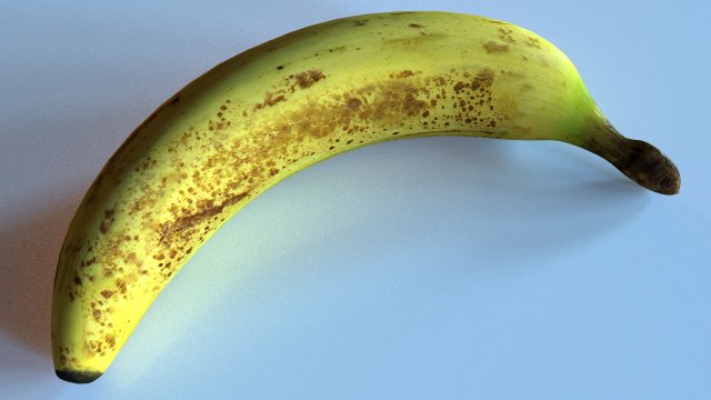 banana Model 3D .c4d .max .obj .3ds .fbx .stl .blend 