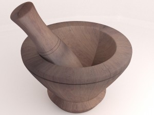 mortar and pestle 3D Model