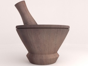 mortar and pestle 3D Model