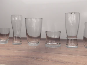 water glass set 3D Model